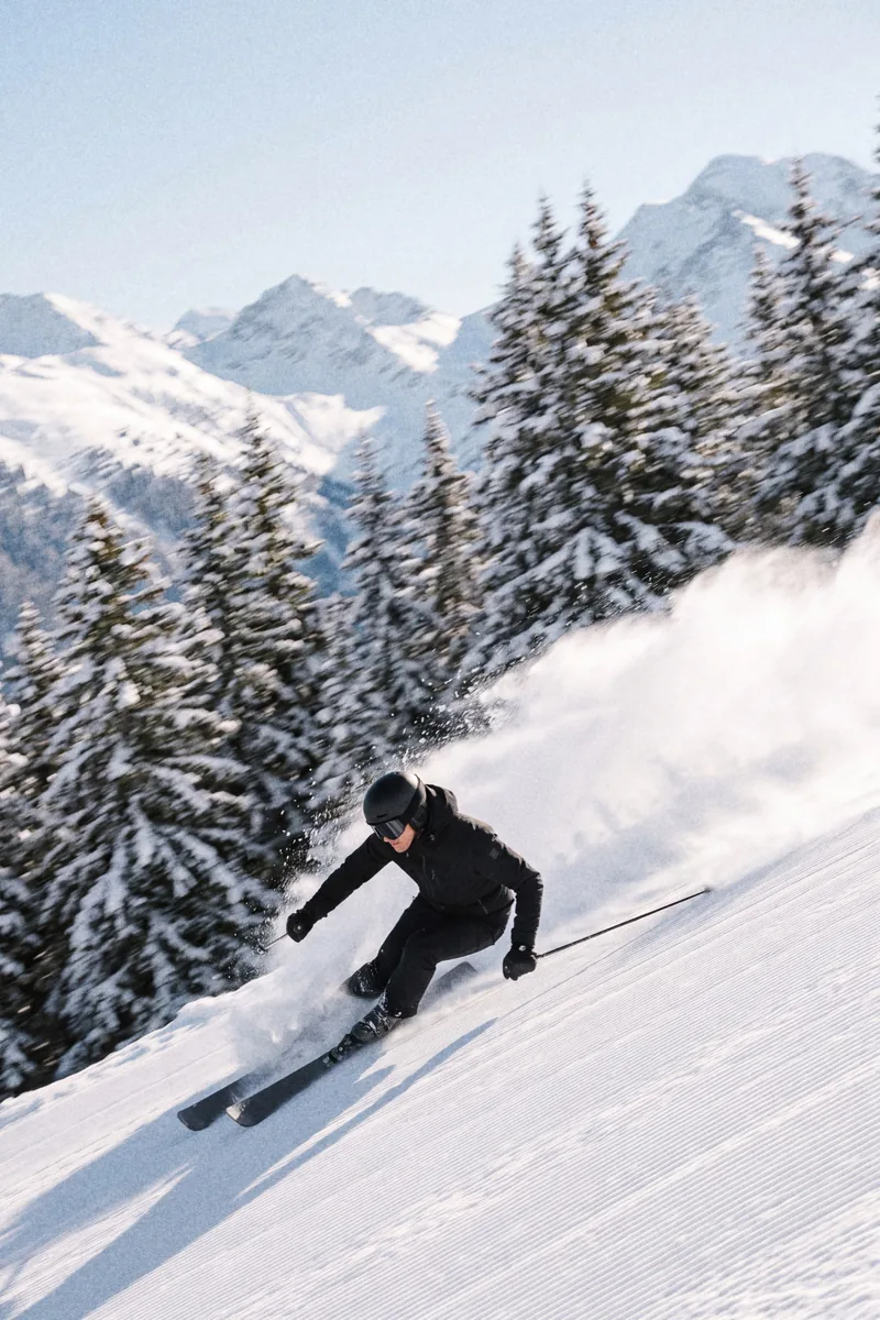 Ski day in Courchevel